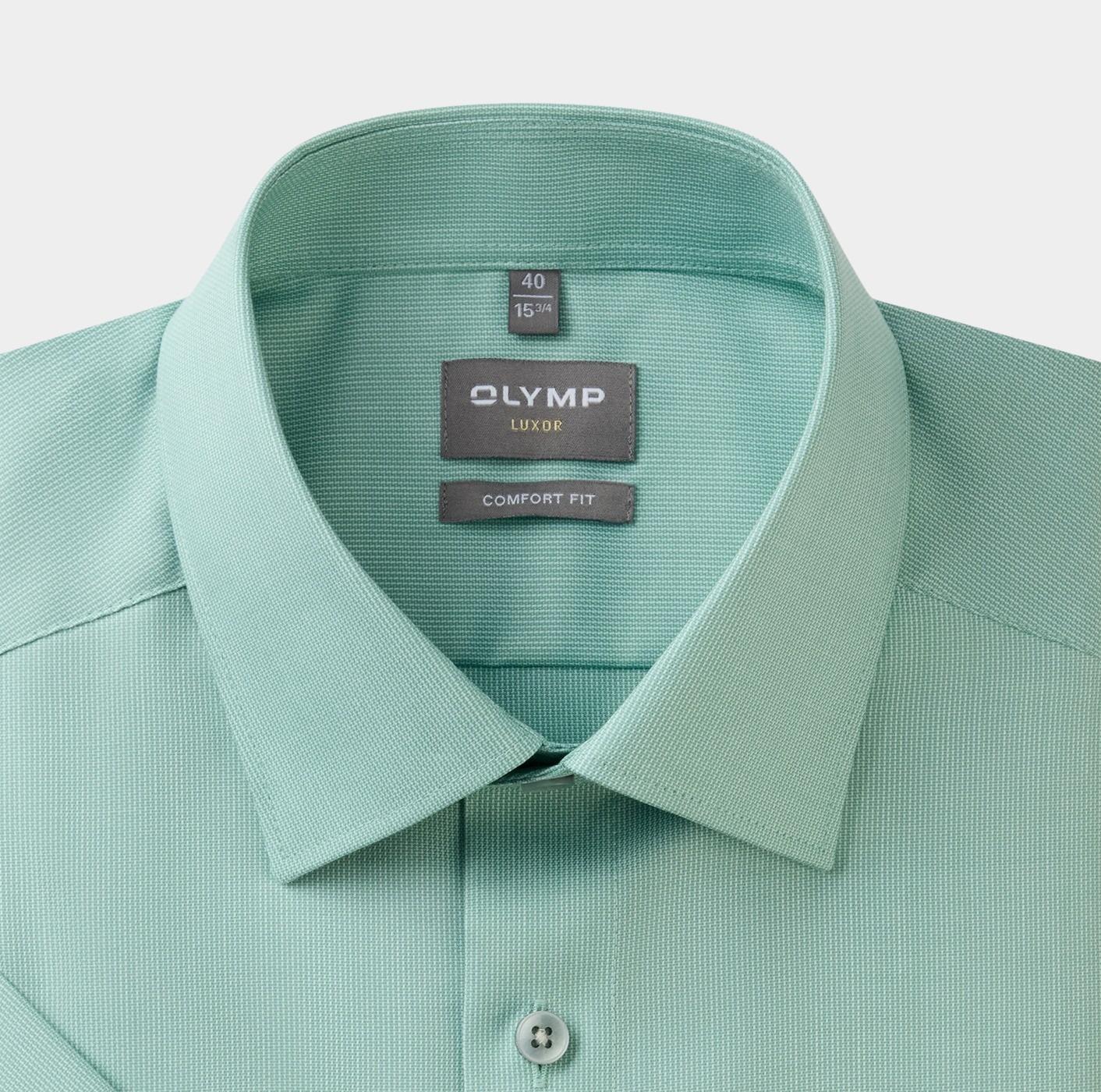 Olymp Business hemd korte mouw Groen Luxor 104172/45