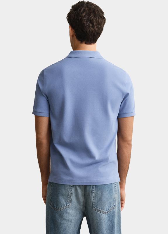 Gant Polo heren Blauw Regular Fit Shield piqué polo 2210/430