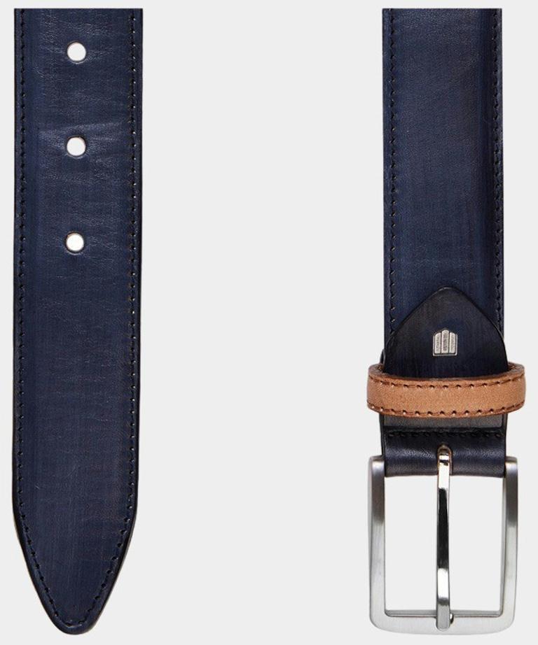 Profuomo Riem Blauw belt handpolished blue PP1R000141/400