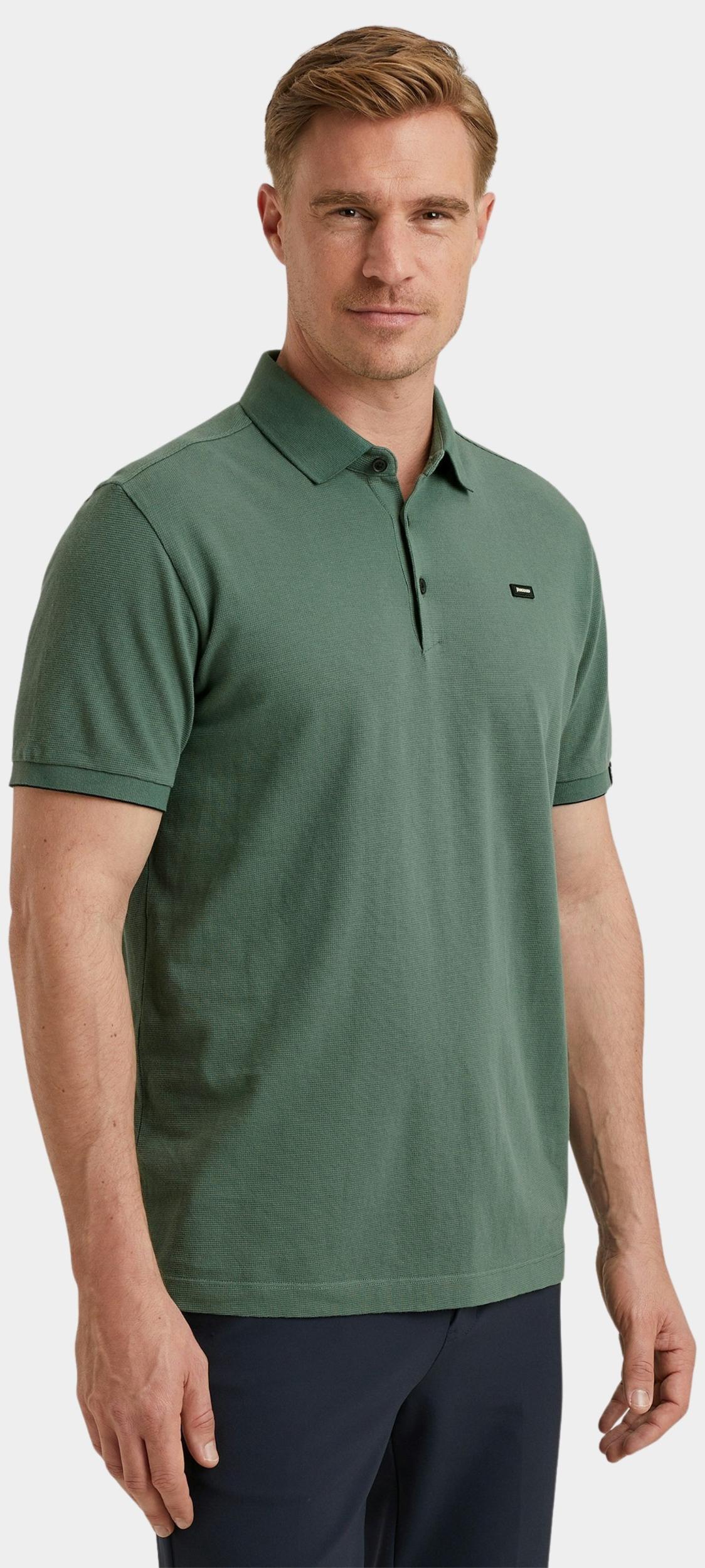 Vanguard Polo korte mouw Groen Short sleeve polo pique waffl VPSS2503822/6023