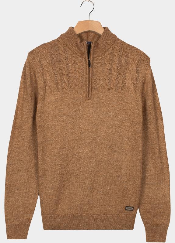 Baileys Half Zip Beige Pullover 1/2 Zip  5gg single 528470/832