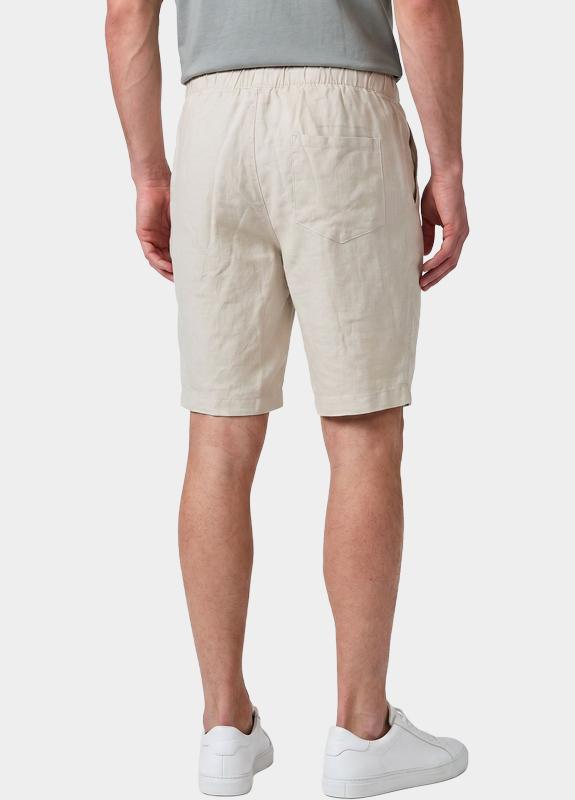 Bos Korte Broek Beige Bermuda Linnen 5736.426/607