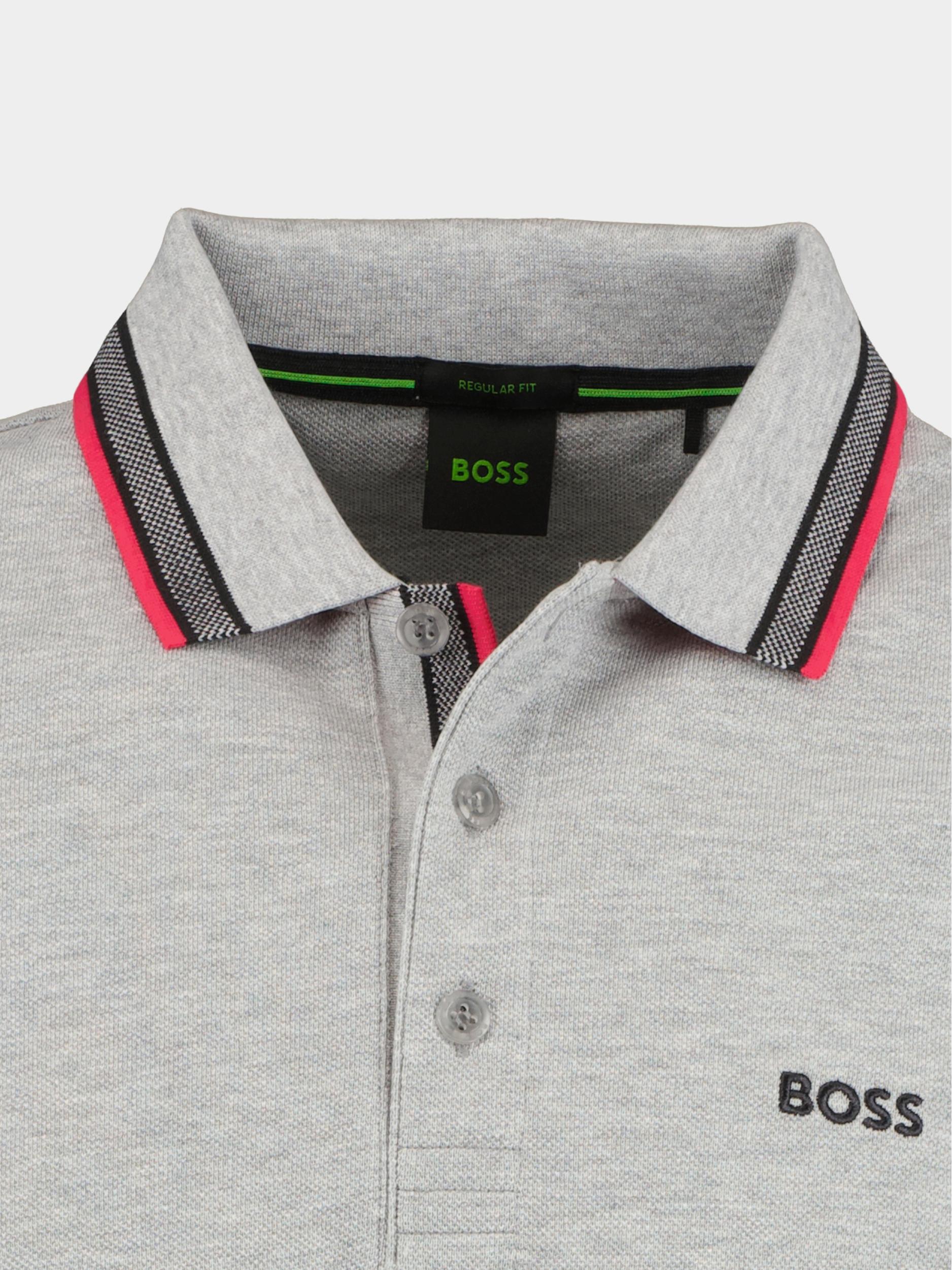 BOSS Green Polo korte mouw Grijs Paddy 10241663 01 50468983/064