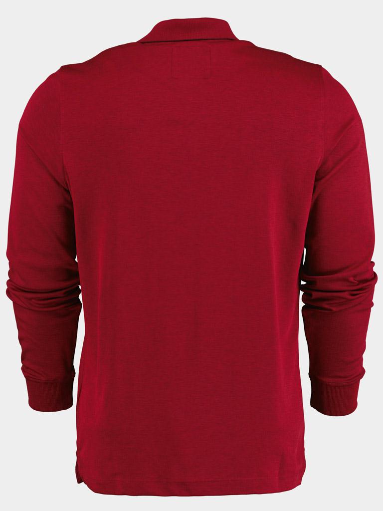 Basefield Polo lange mouw Rood Polo Shirt 1/1 219017459/406