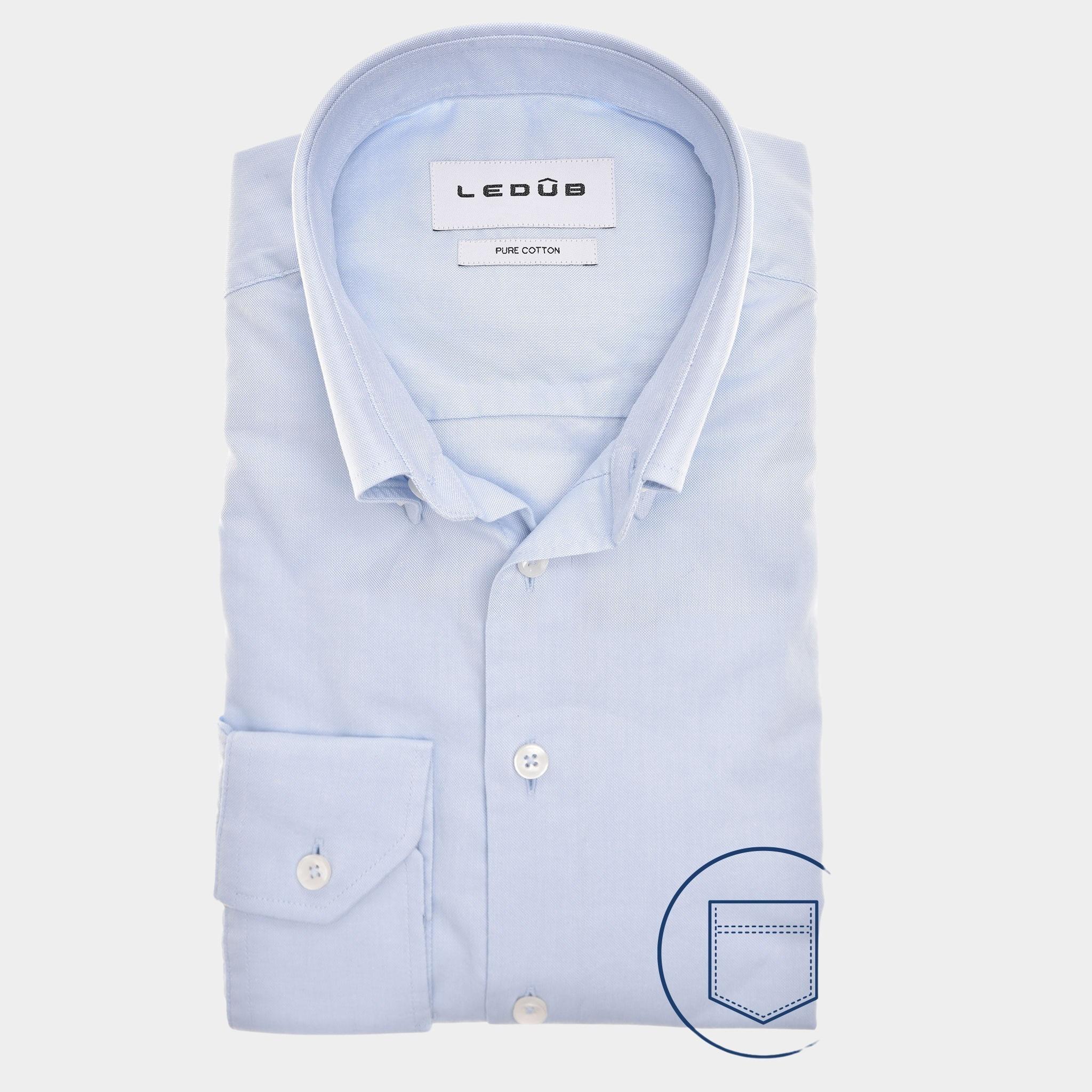 Ledub Business hemd lange mouw Blauw  0142877/120-000-000