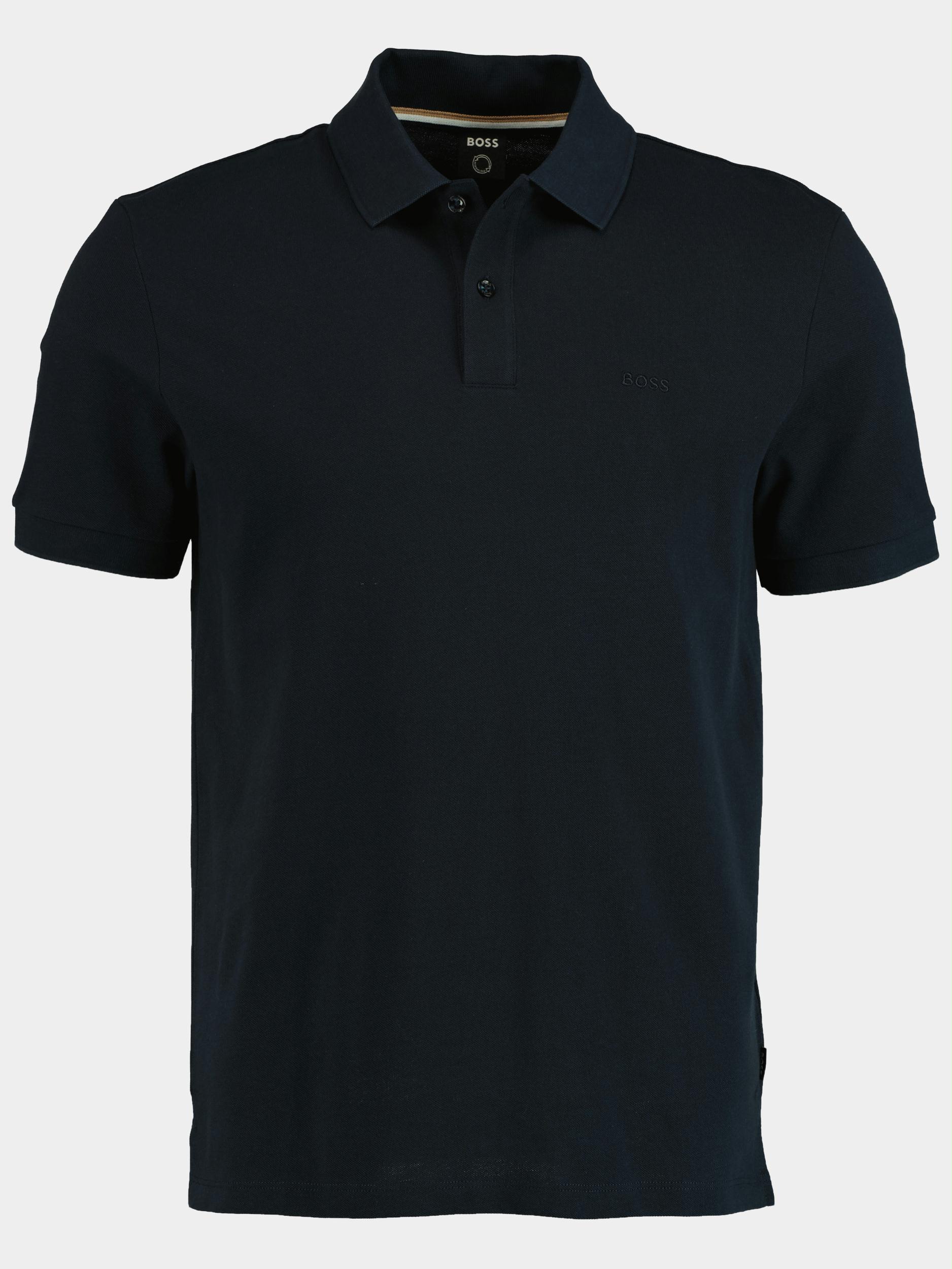 BOSS Black Polo korte mouw Blauw Polo Pallas navy