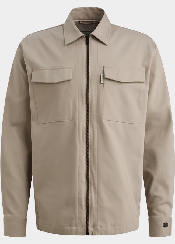 Cast Iron Overhemd heren Beige LONG SLEEVE SHIRT Tech Stretc CSI2602210/8023