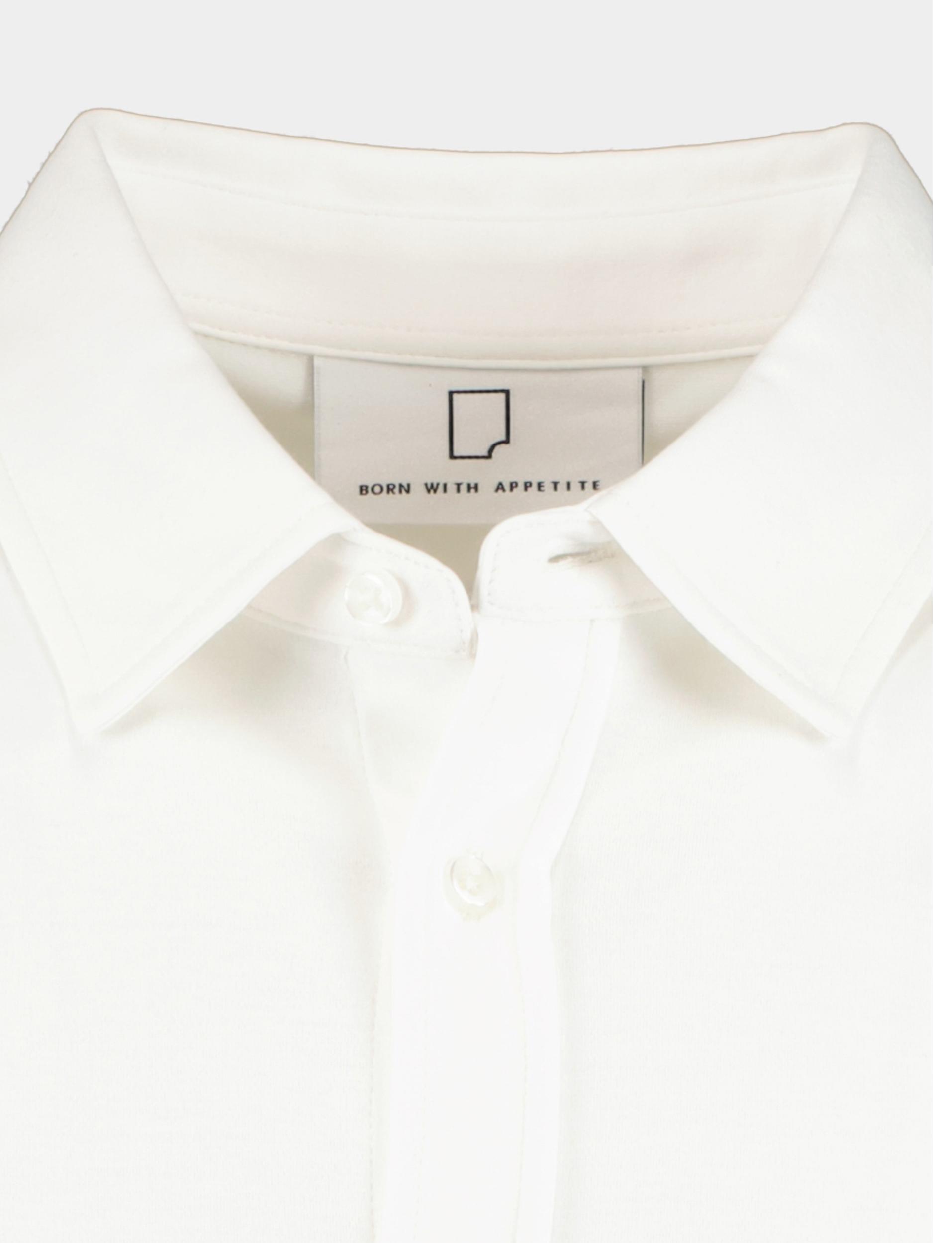 Born With Appetite Casual hemd korte mouw Wit Earl Shirt Sl 22108EA28/100 white