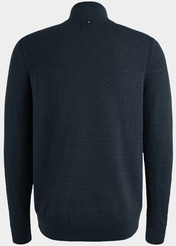 PME Legend Half Zip Blauw Half zip collar cotton moulin PKW2510301/5281