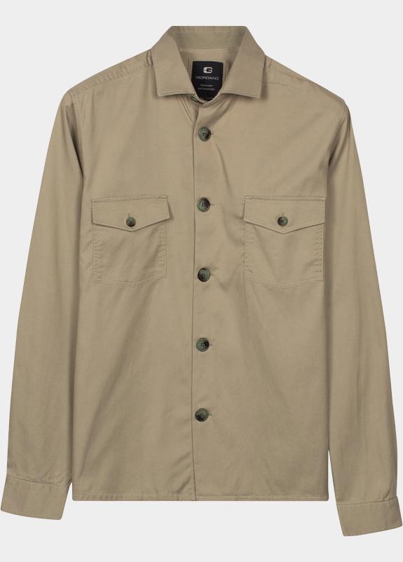 Giordano Overshirt Groen Salerno overshirt Soft Washed 617500/70