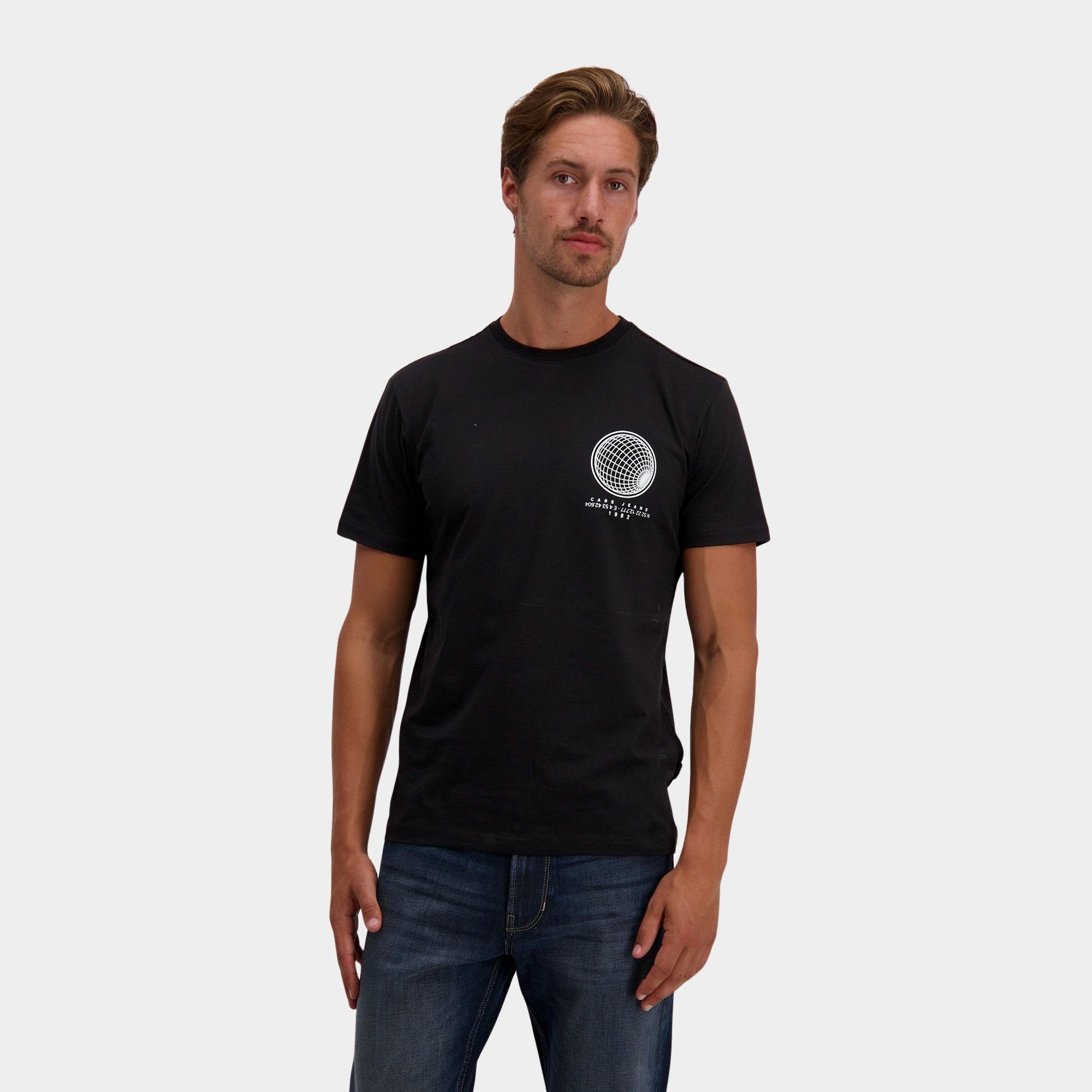 Cars Jeans T-shirt korte mouw Zwart RADDLER 65353/01