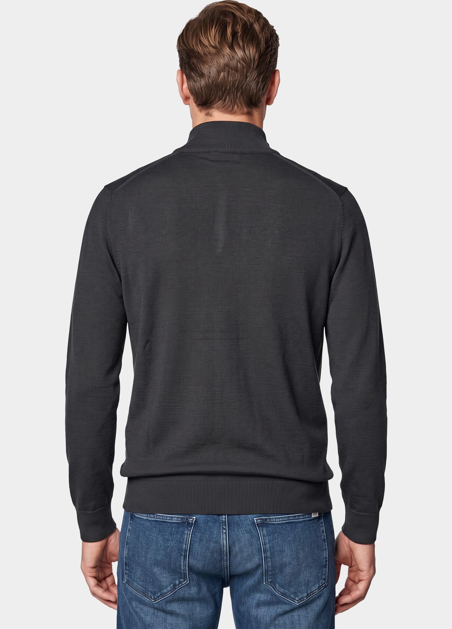 BOSS Black Polo lange mouwen heren Zwart H-Ebenji-L 10283231 01 50571928/001