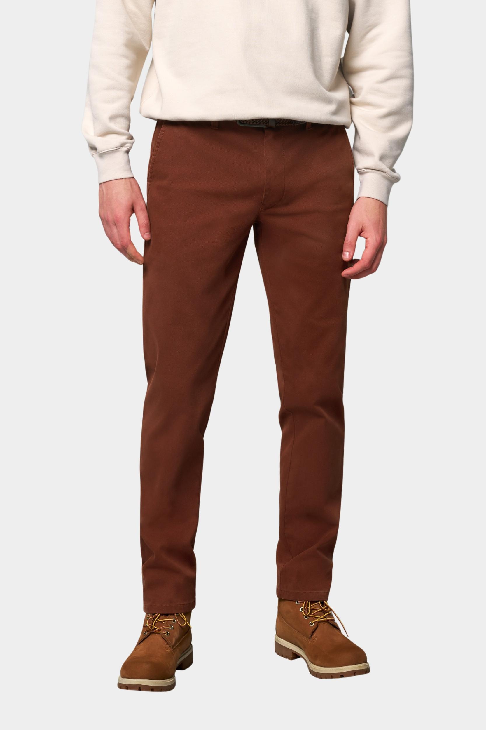 Meyer Katoenen Broek Bruin CHINO Art.2-6187 3642618700/48