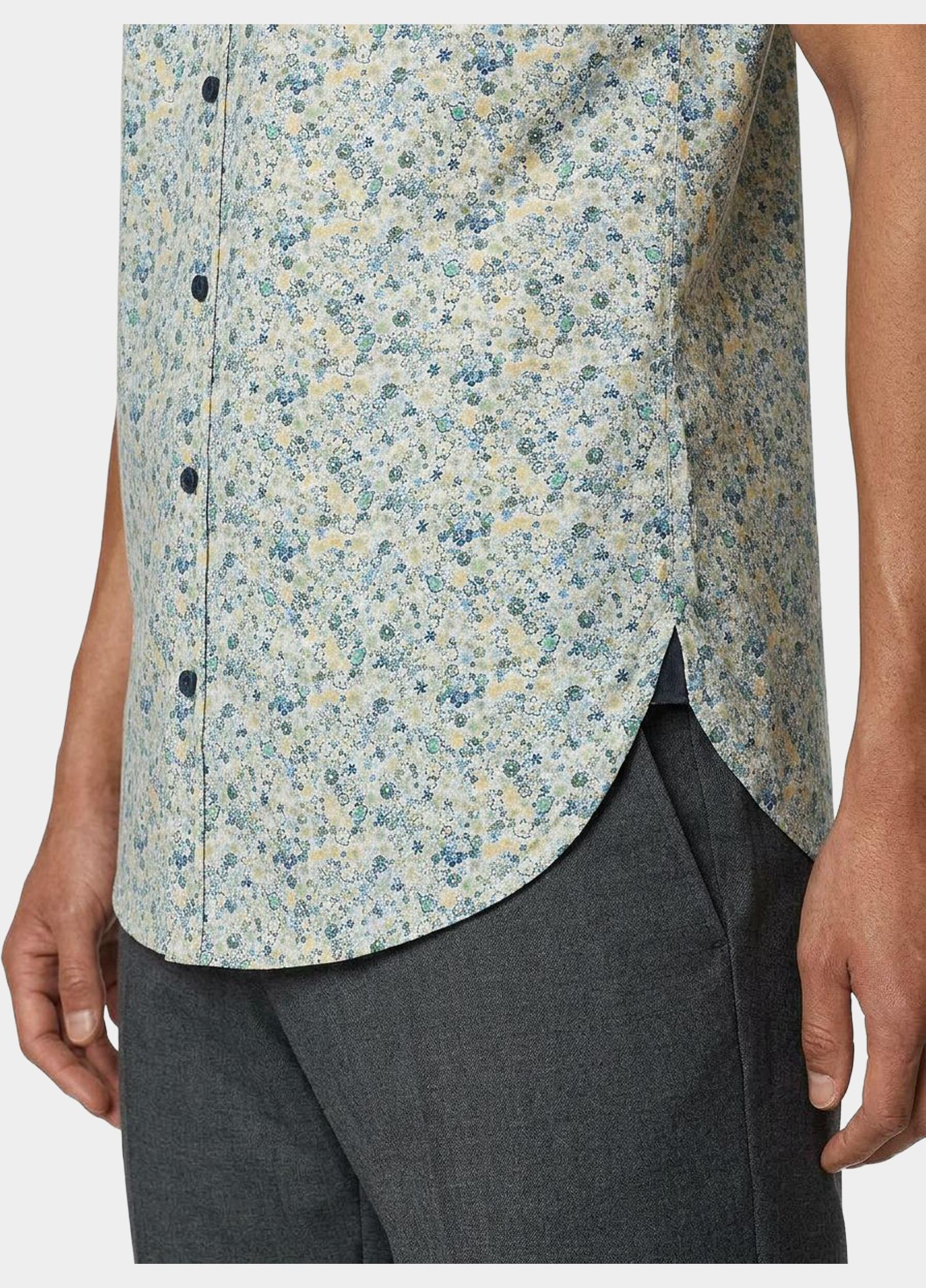 Casamoda Casual hemd korte mouw Groen B.D. Casual Fit 1/2Arm_ 126131321/300