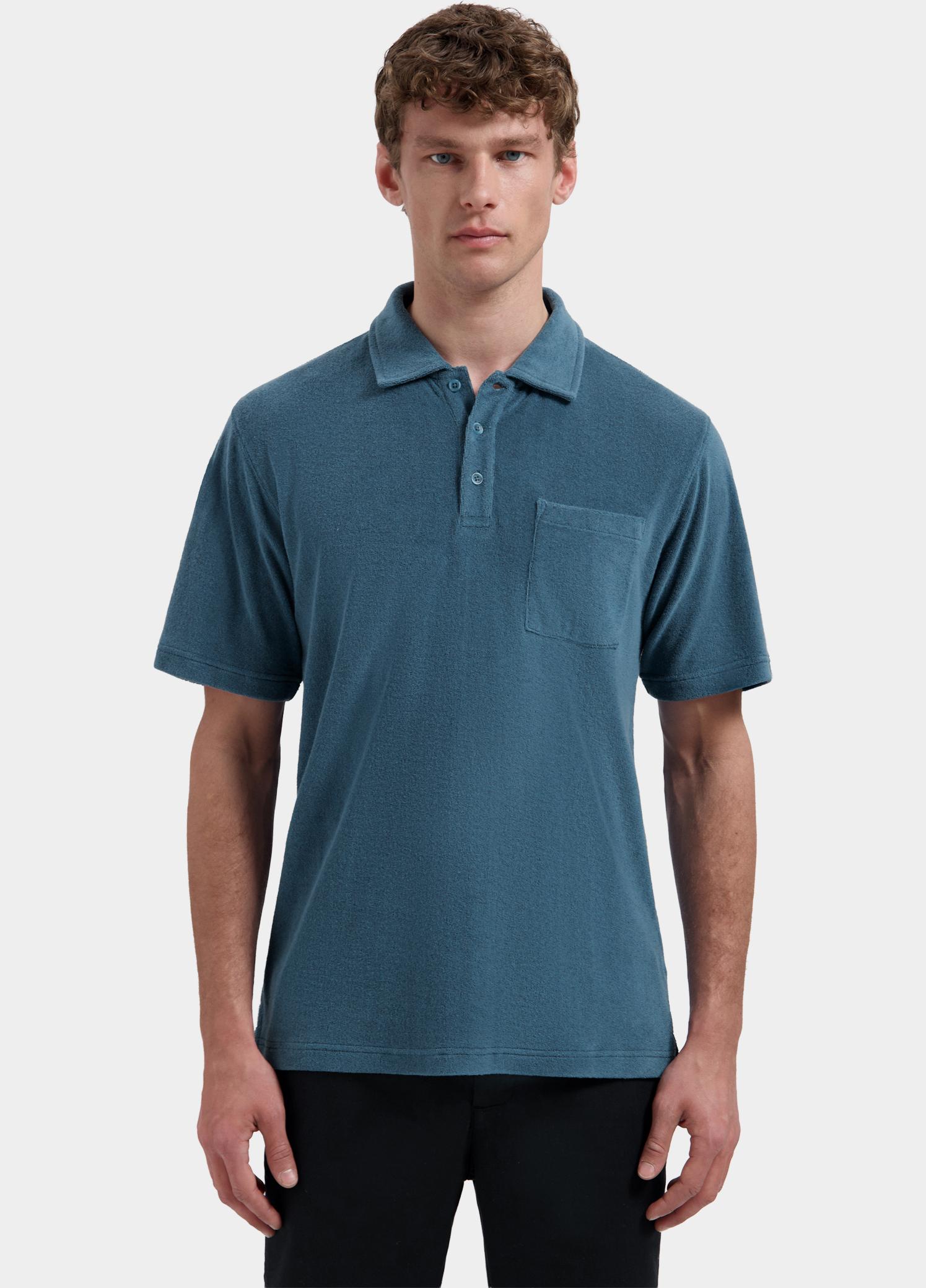 Dstrezzed Polo heren Blauw Roy Polo 240030/621