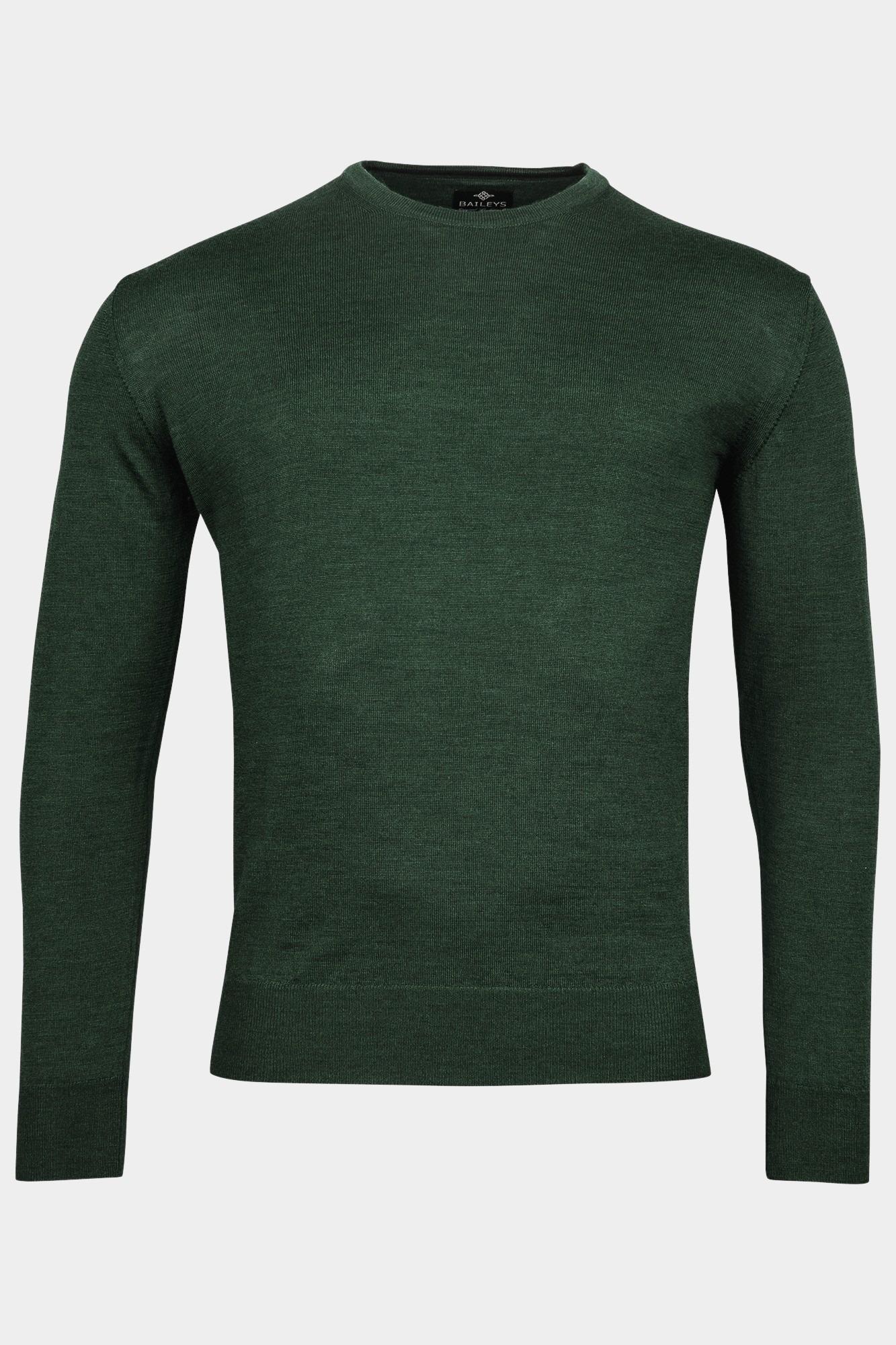 Baileys Pullover Groen Crew Neck Pullover  12gg sing 320066/79