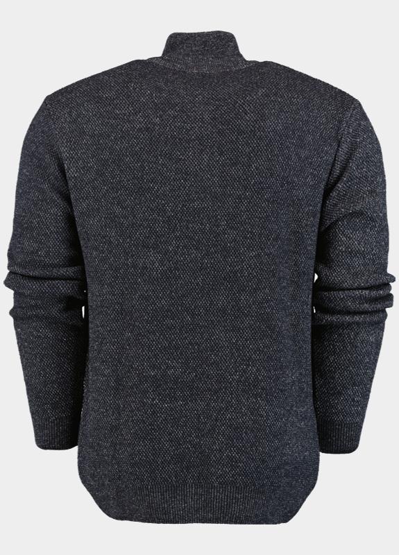 Innocente Half Zip Blauw met ingebreide structuur 1164/41020 Navy