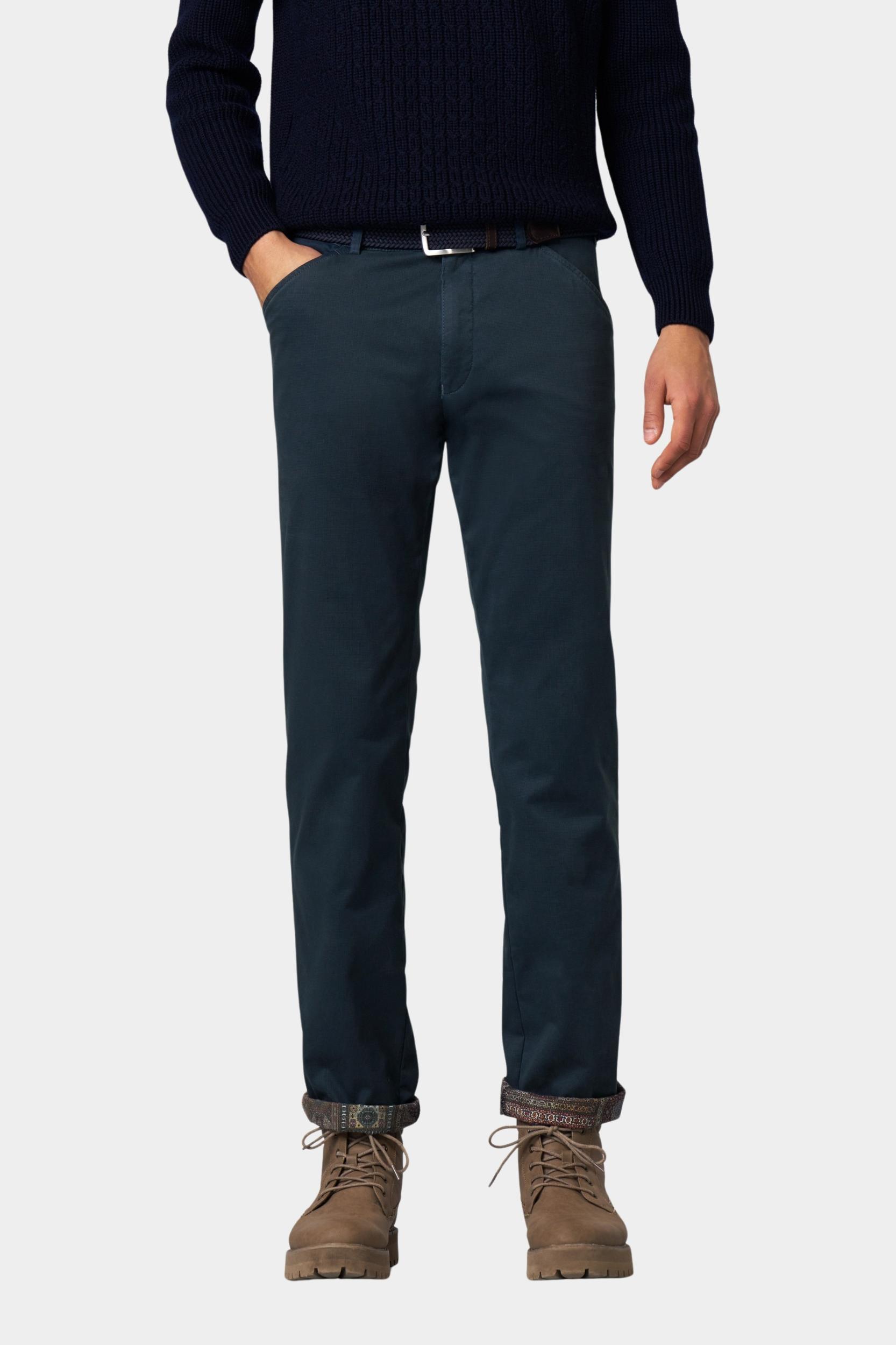 Meyer Katoenen Broek Blauw CHICAGO Art.2-3930 3322393000/17