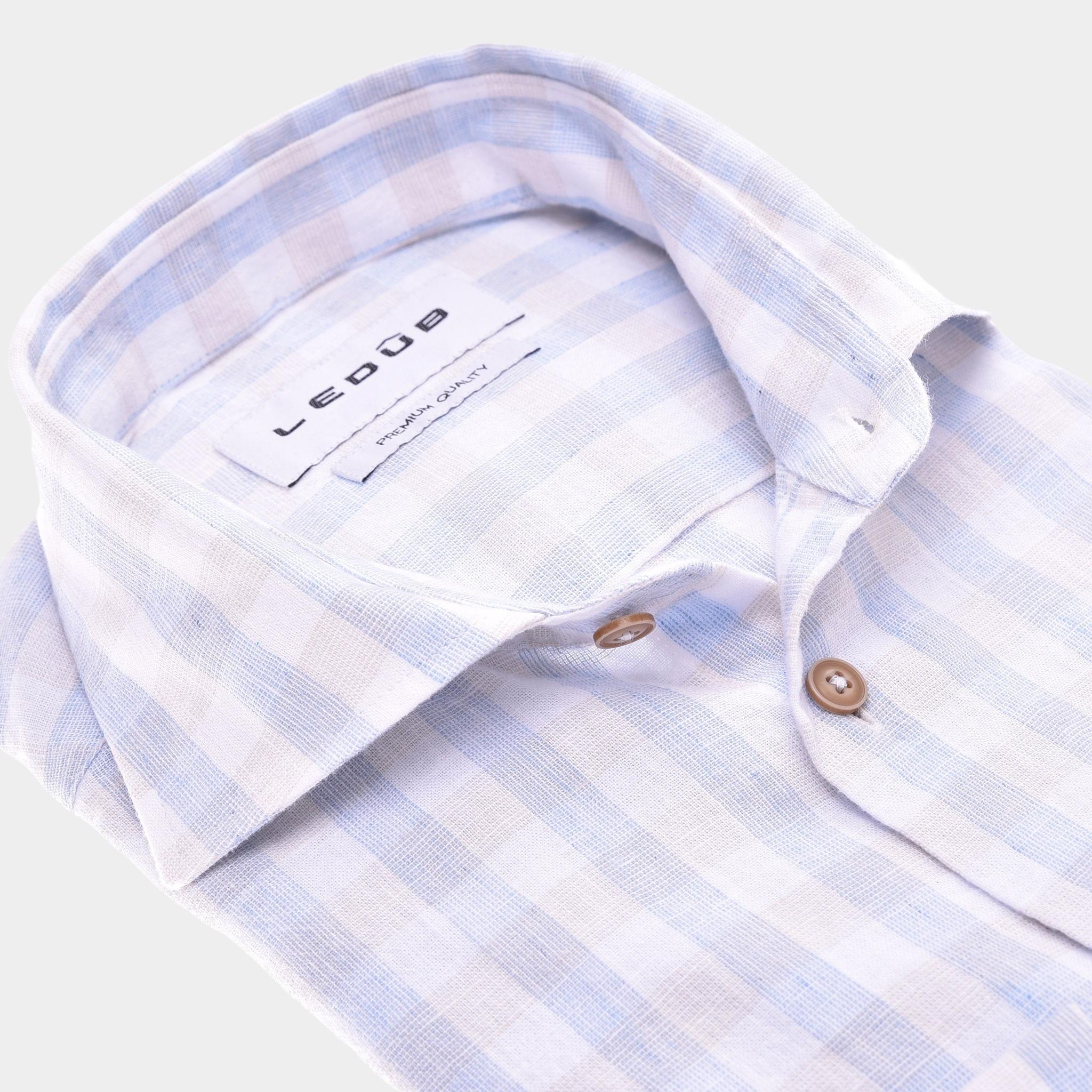 Ledub Business hemd lange mouw Blauw LE24204/351/W/ MFN5 0142925/120-000-000