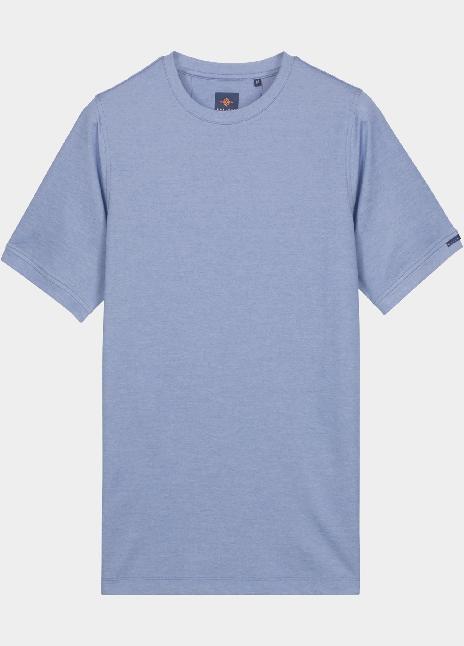 Baileys T-shirt heren Blauw T-Shirt crew neck   2-tone 615077/65
