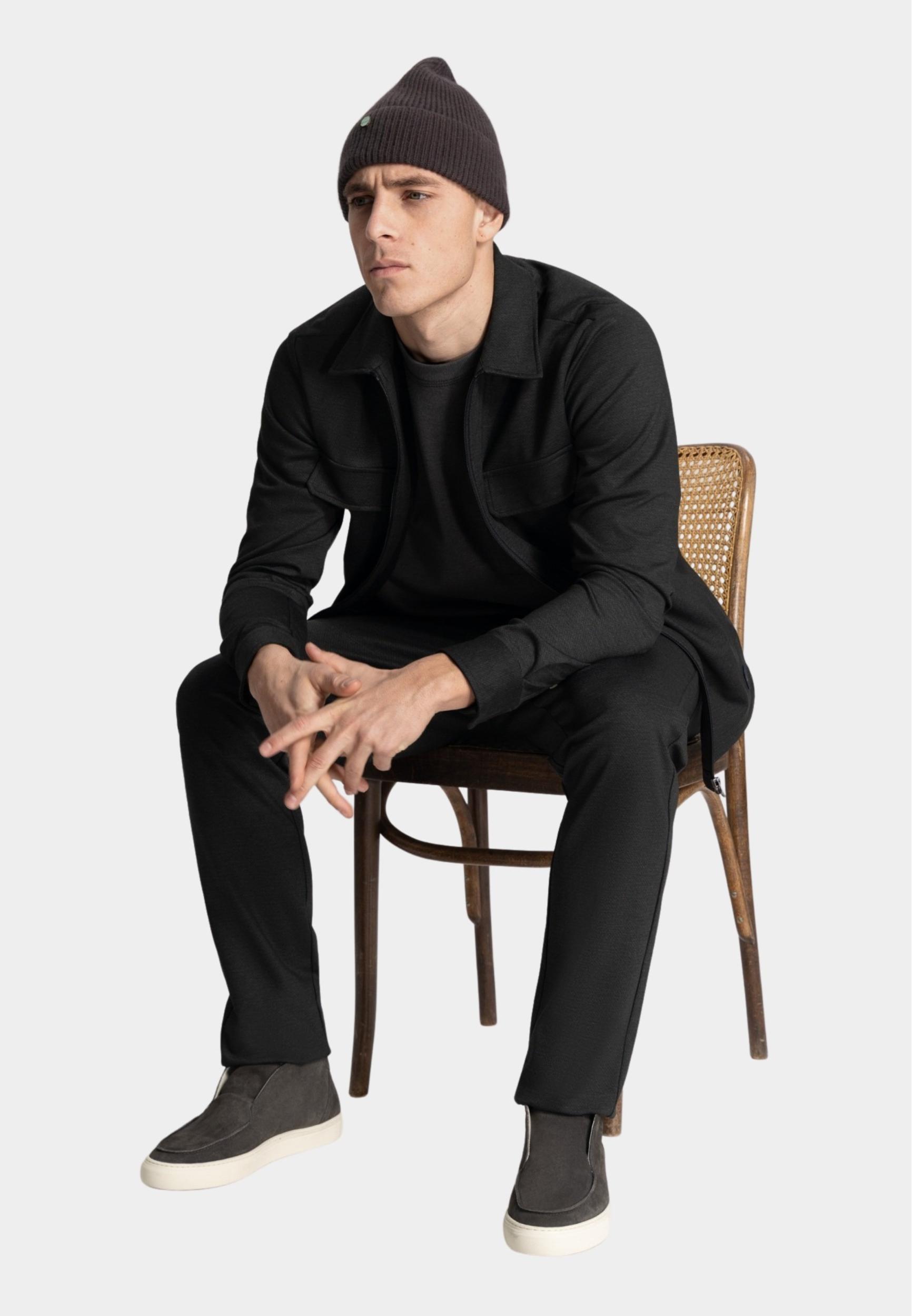 Dstrezzed Casual hemd lange mouw Zwart Overshirt 303794/995