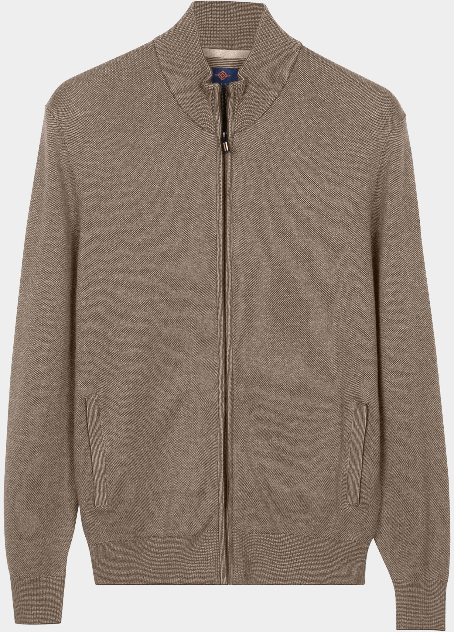 Baileys Vest heren Blauw Cardigan Zip  all-over 2-tone 622009/985