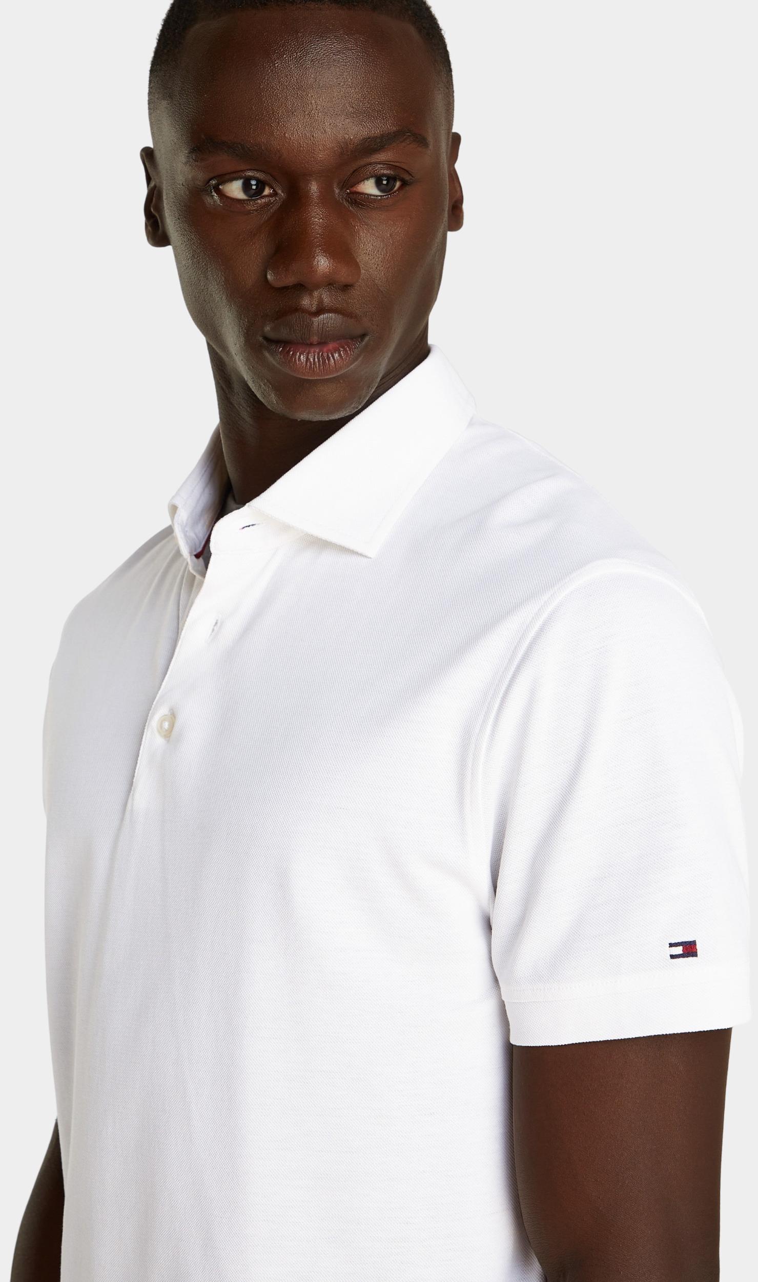 Tommy Hilfiger Polo korte mouw Wit DC Spread Collar Pique Polo MW0MW38745/YCF