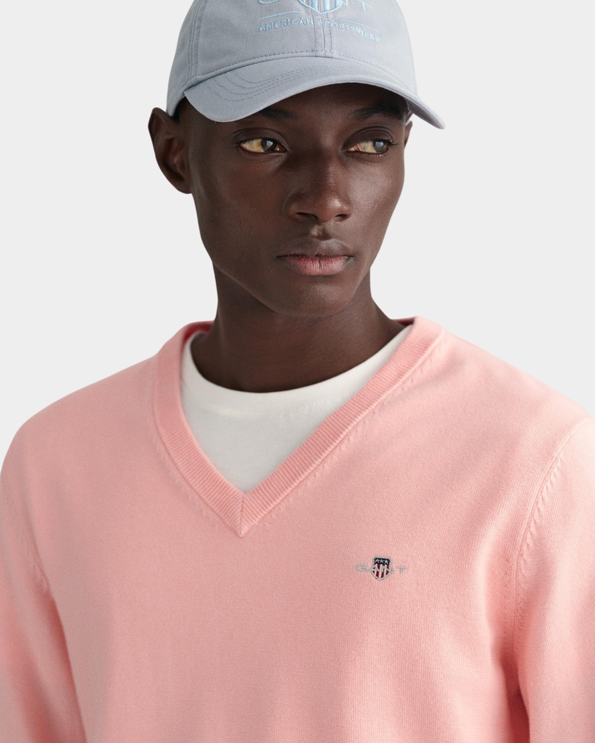 Gant Pullover Roze Classic Cotton V-Neck 8030562/671