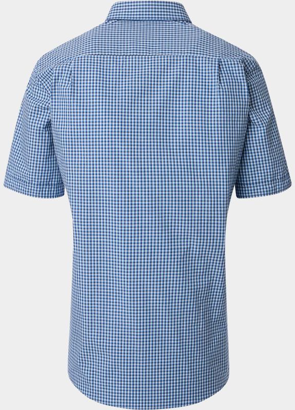 Redmond overhemd korte mouw heren Blauw Slub Casual 251425990/10