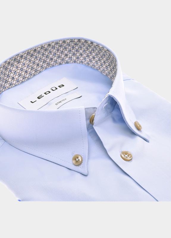 Ledub Business hemd korte mouw Blauw  0702021/130-620-000