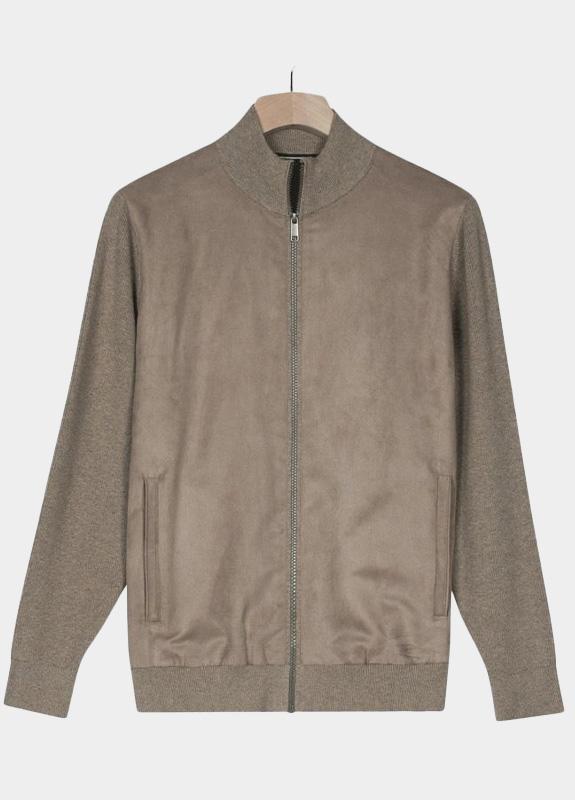 Baileys Vest Bruin Cardigan Zip  Front body sing 522087/865