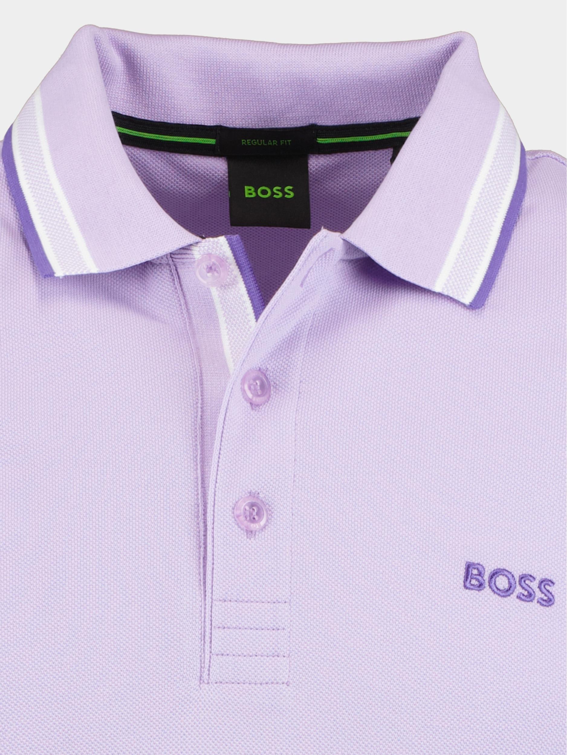 BOSS Green Polo korte mouw Paars Paddy 10241663 01 50468983/534