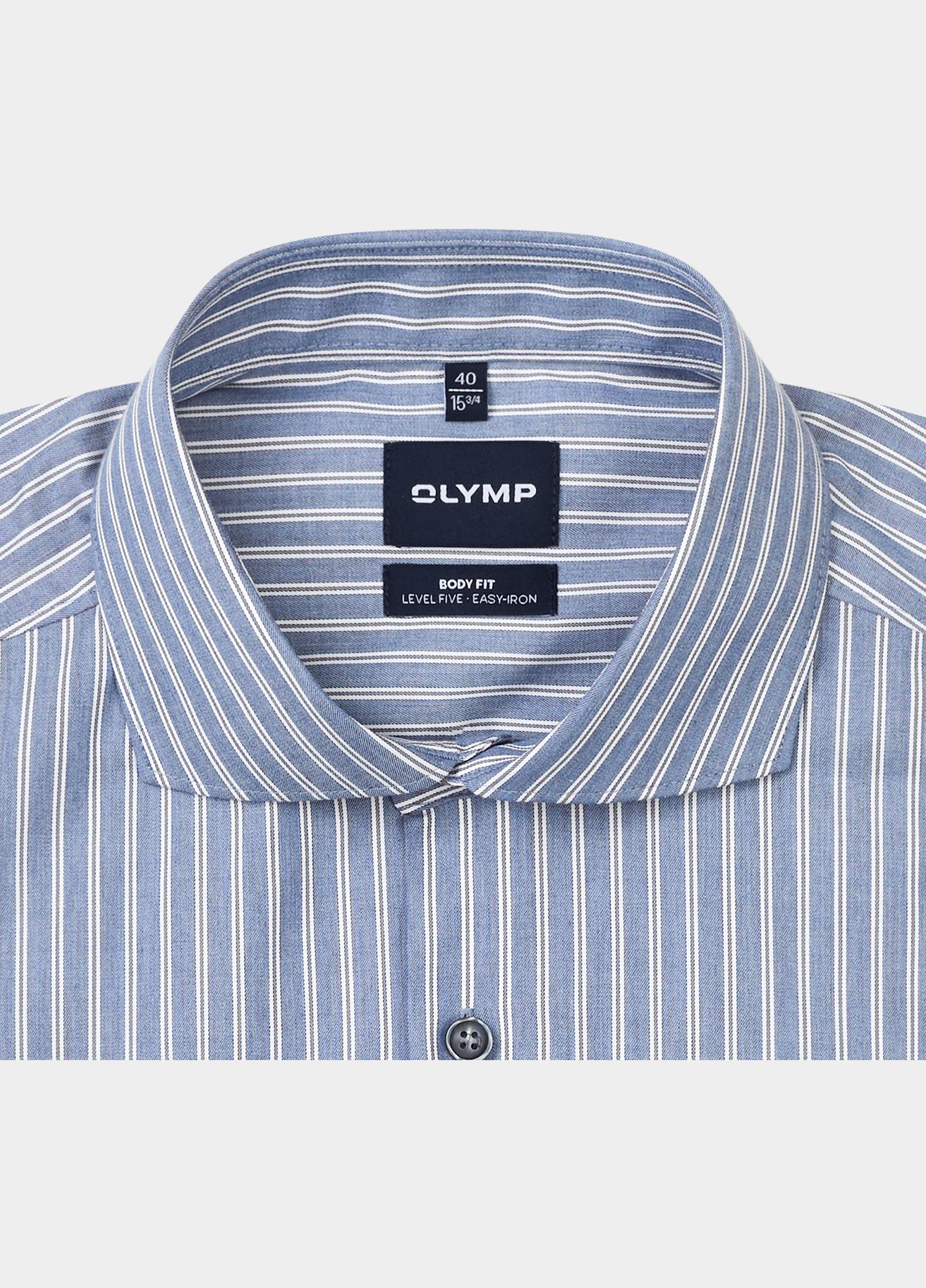 Olymp Zakelijk overhemd heren Blauw Level 5 b.f. D.2220 210024/13