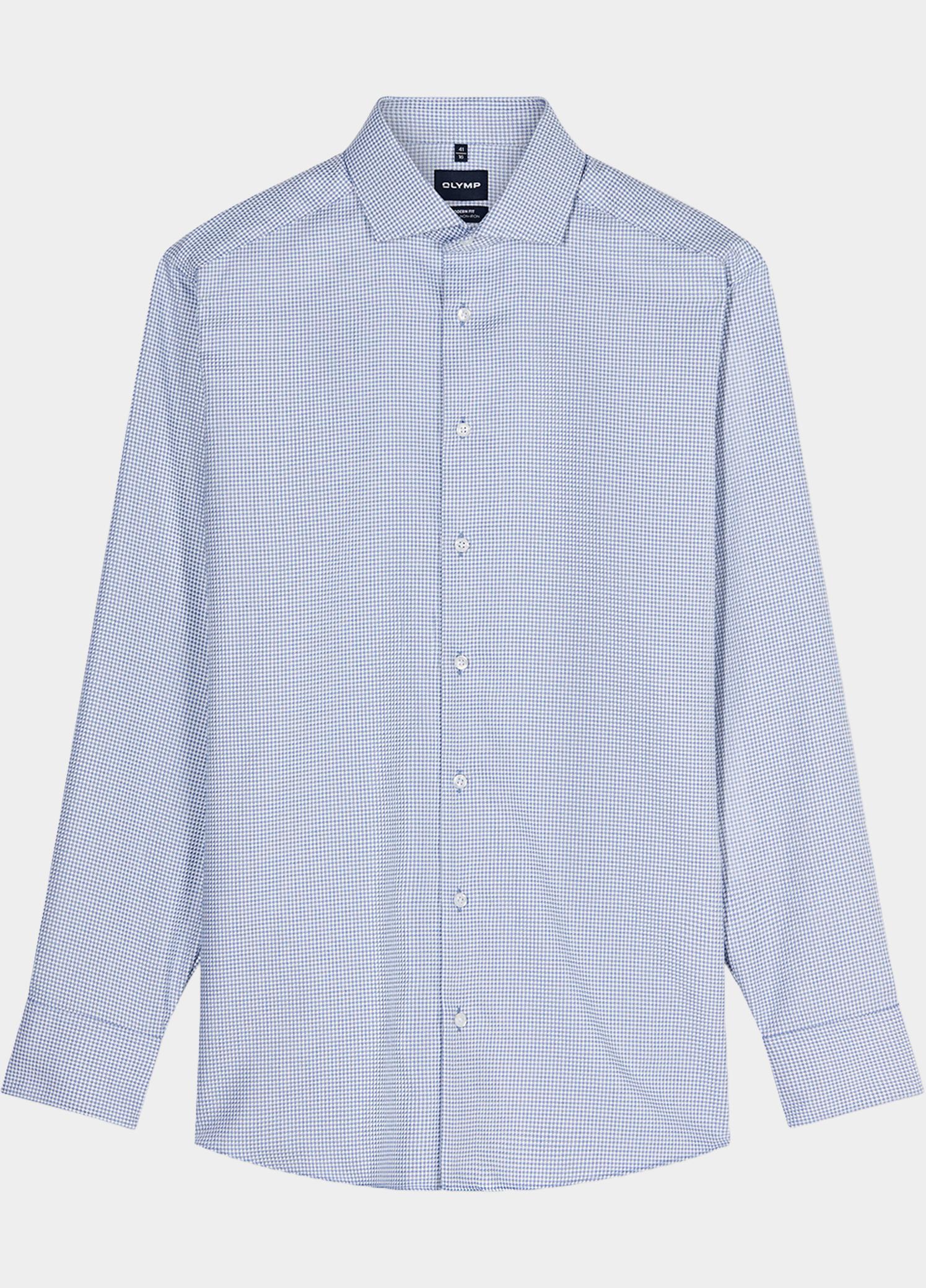 Olymp Zakelijk overhemd heren Blauw Luxor mf D.2123 o.T. 136424/19