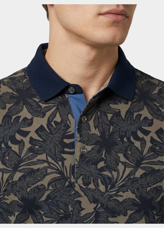 Baileys Polo heren Bruin Poloshirt 2-tone Pique, Print 615233/80
