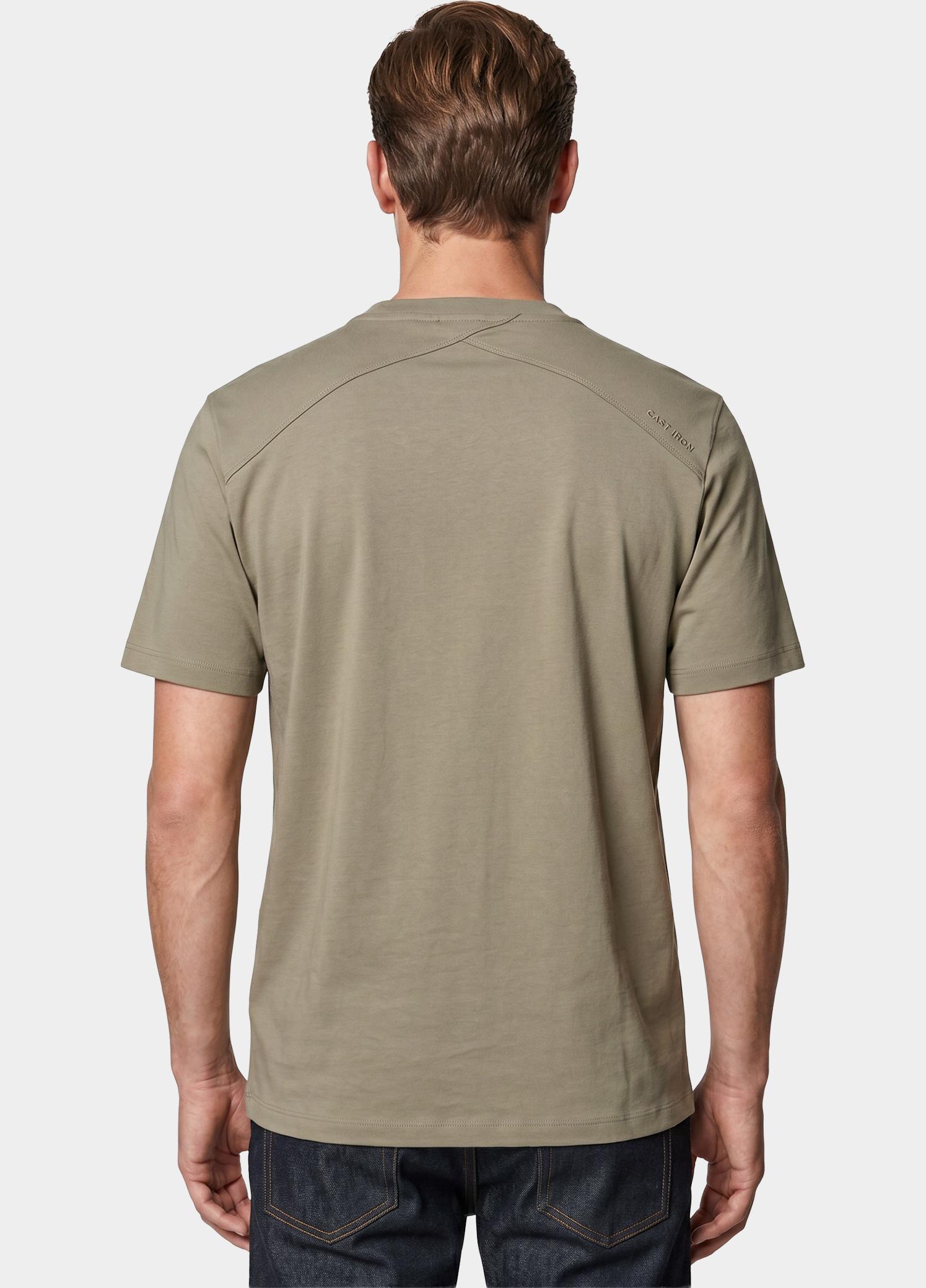 Cast Iron T-shirt korte mouw Bruin Short sleeve r-neck regular f CTSS2606591/6148