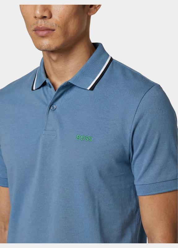 BOSS Green Polo korte mouw Blauw PL_Join Paddy 10279643 01 50562481/459