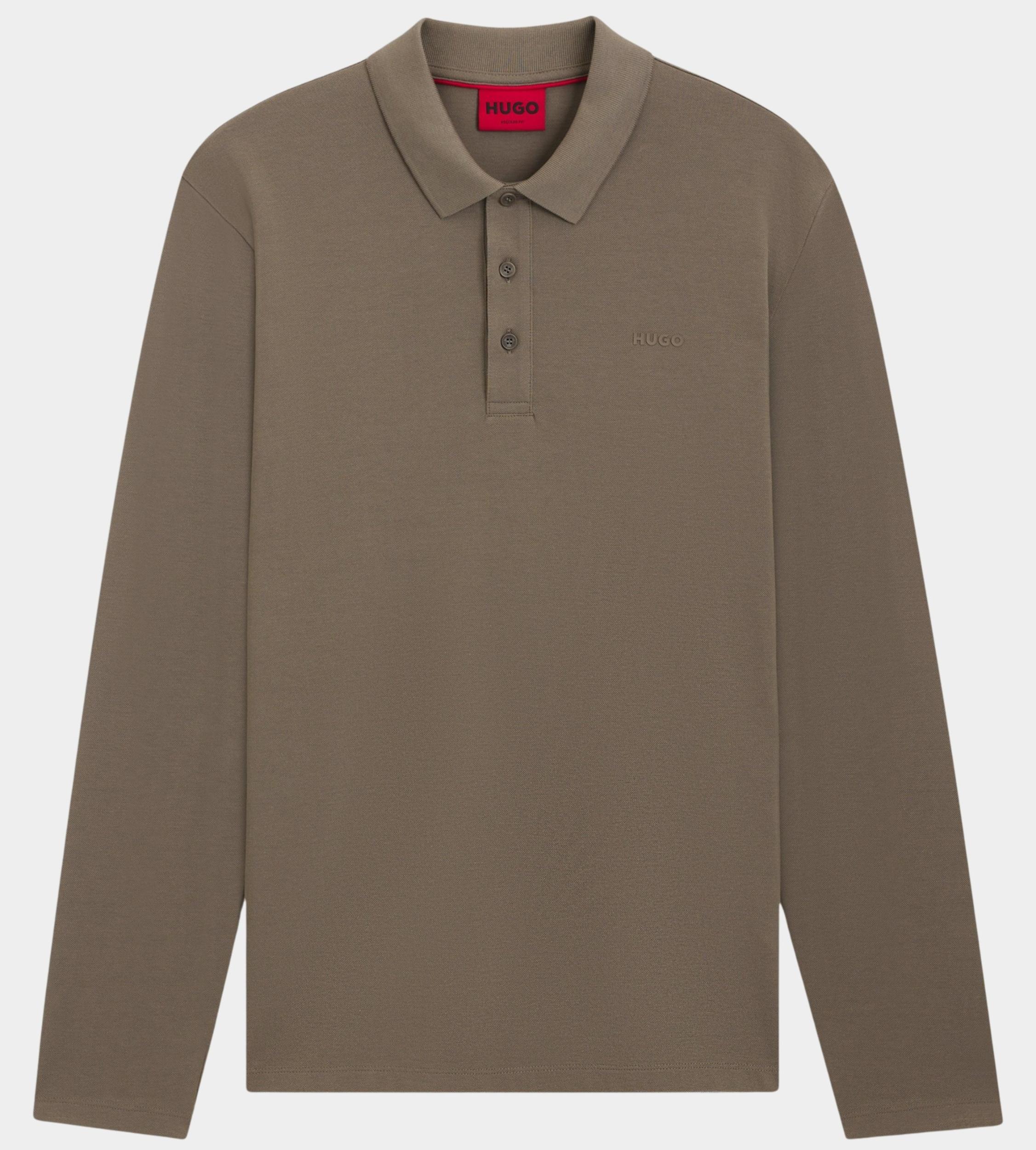 HUGO Red Polo korte mouw Grijs Donoslong 10266059 01 50547358/032