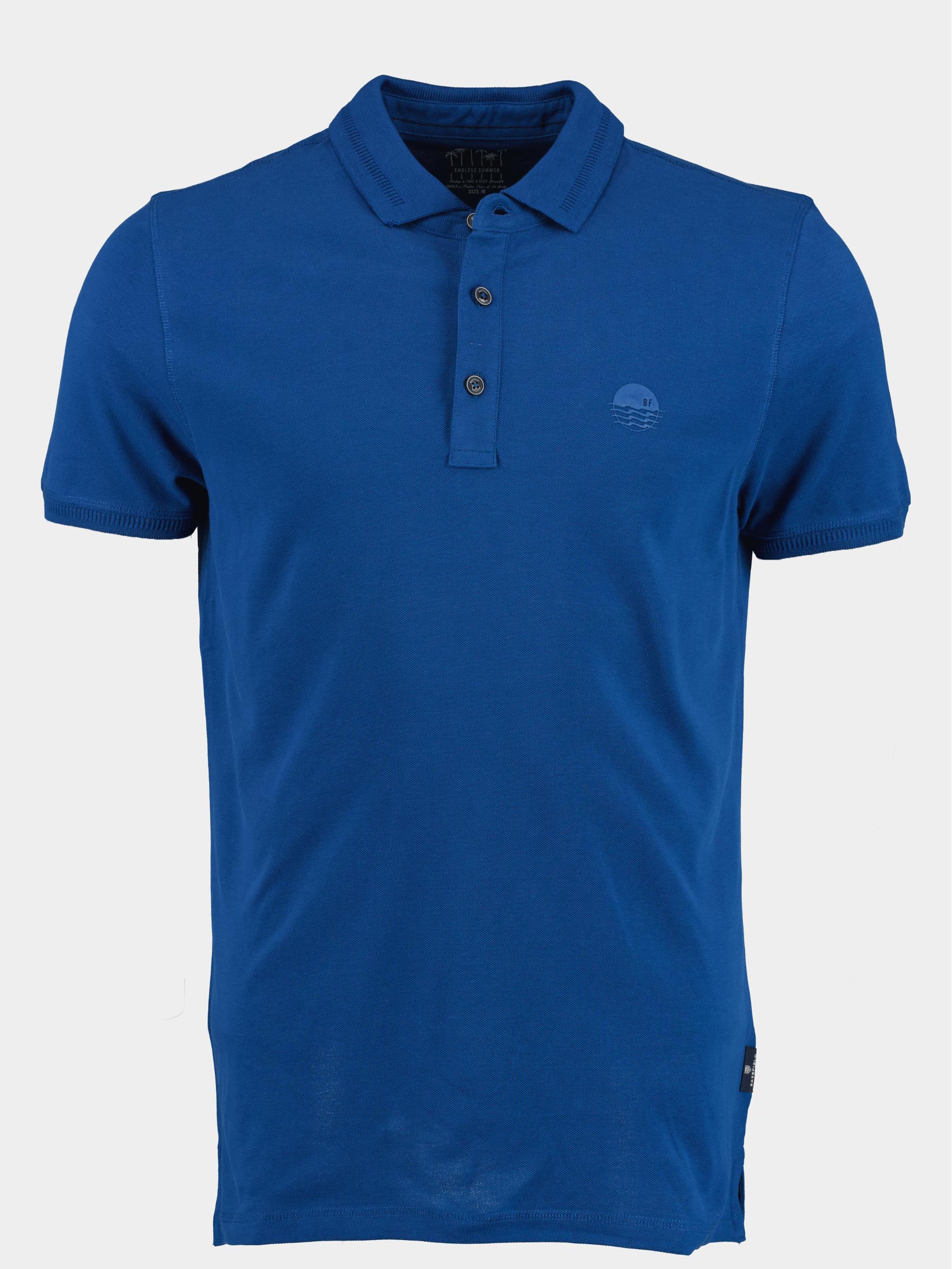 Basefield Polo korte mouw Blauw Polo Shirt 1/2 Arm 219017704/611