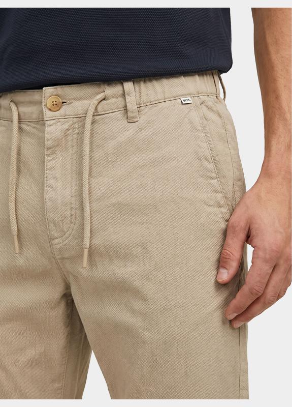Bos Korte Broek heren Beige Ferdinand Structure Chino Sho 26109FE06BO/2501