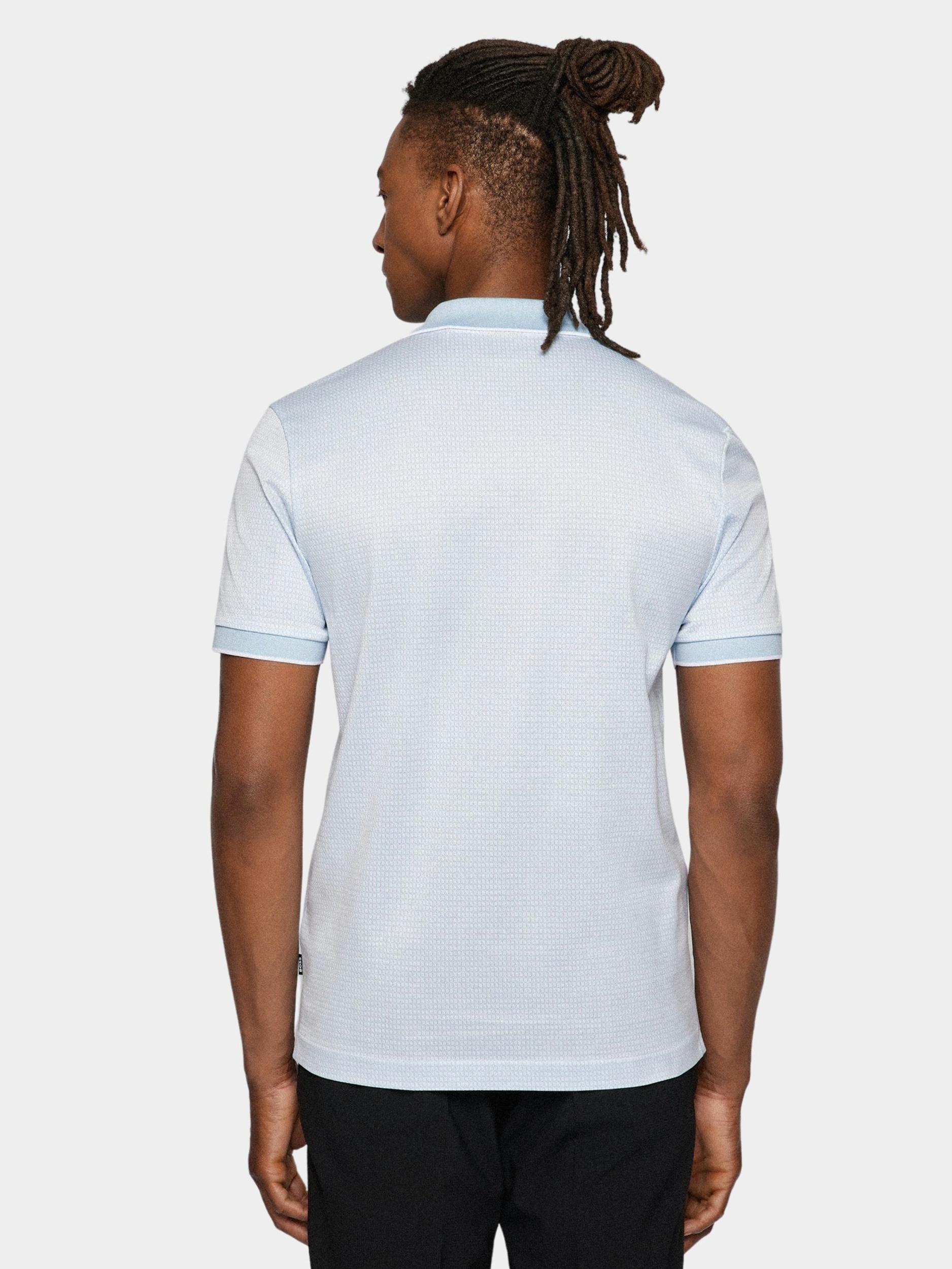 BOSS Black Polo korte mouw Blauw Pye 14 10243277 01 50471689/453