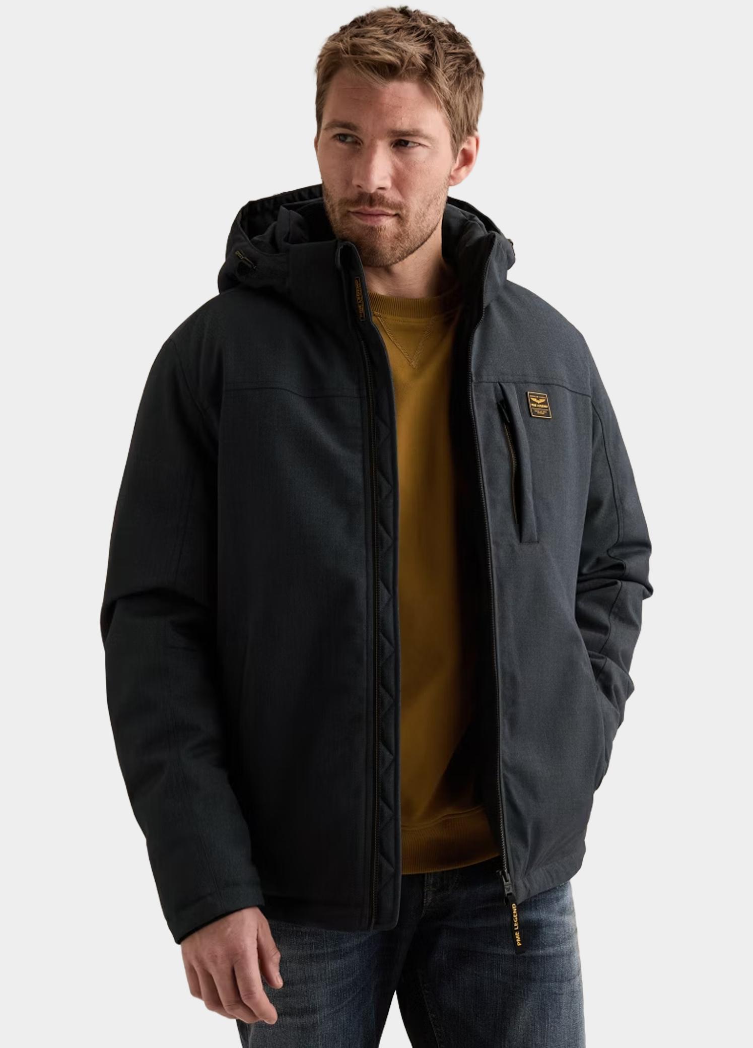 PME Legend Winterjas heren Blauw Semi long jacket STRATOR Mela PJA2608112/5281