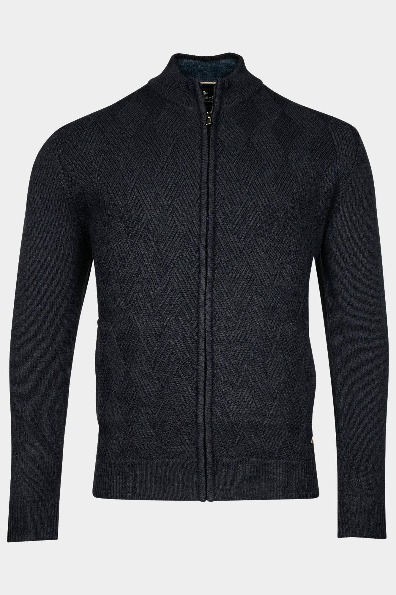 Baileys Vest Blauw Cardigan Zip 422041/60