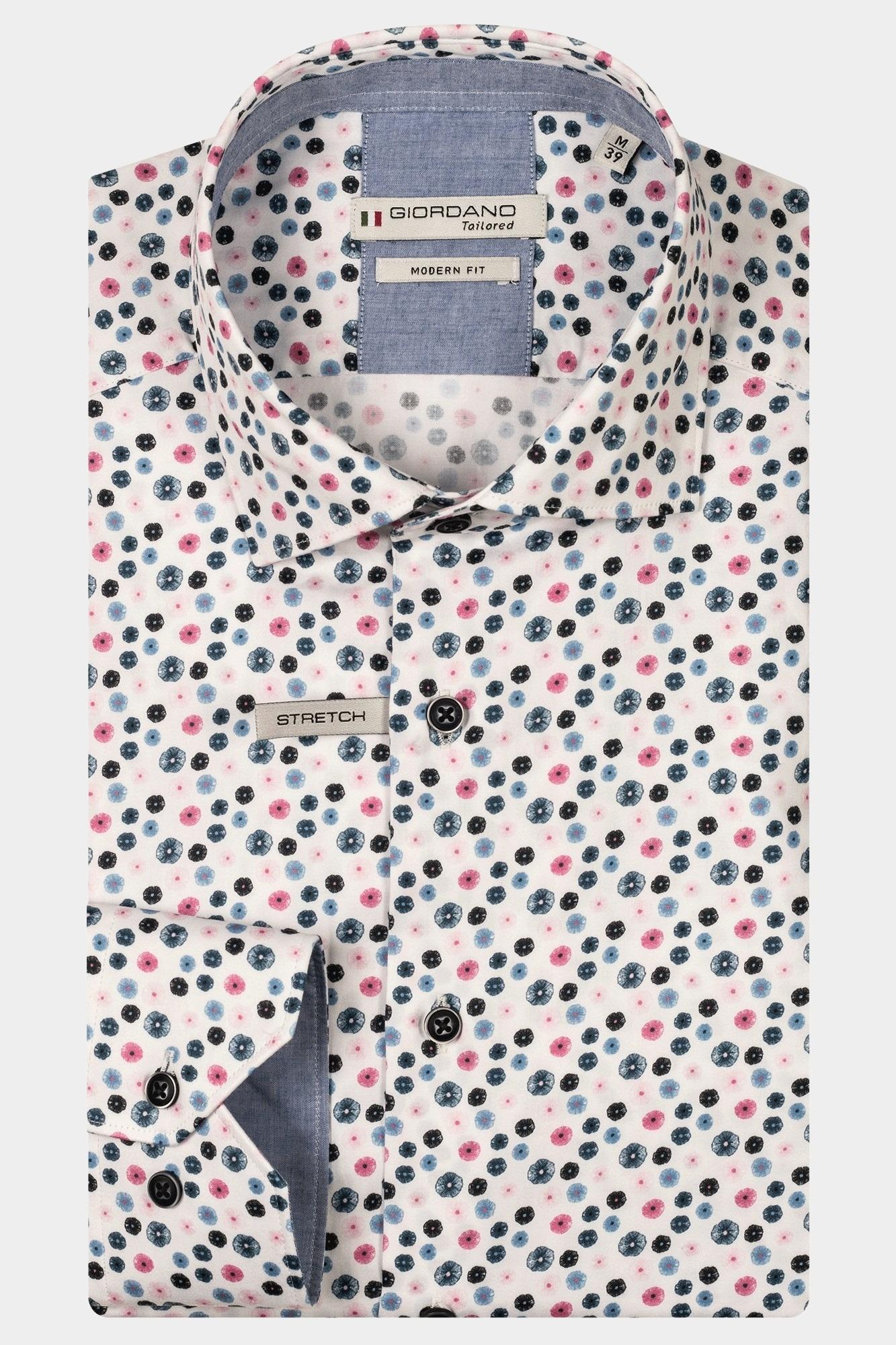 Giordano Casual hemd lange mouw Rood Maggiore long sleeve semi cut 517822/30