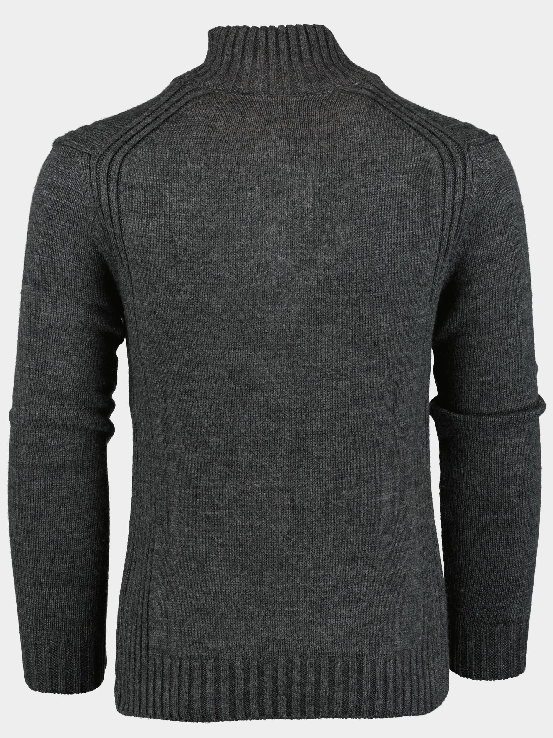 Innocente Pullover Grijs met rits en knoopsluiting ART-2300/mrs-12 antra mele
