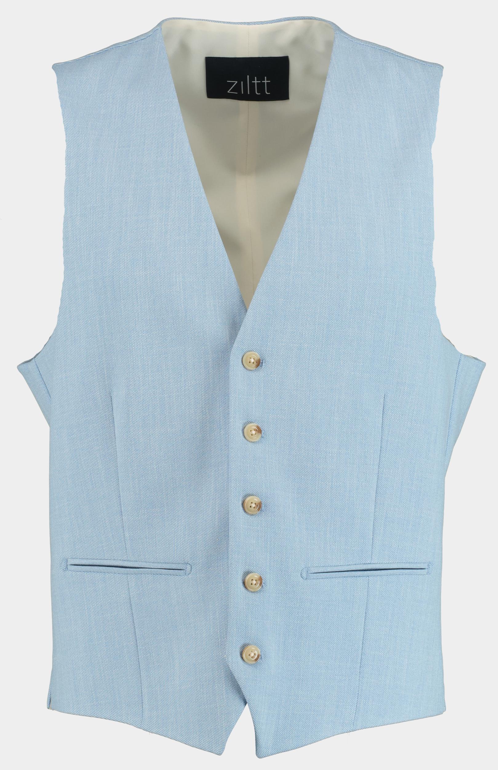 Ziltt Kostuum Blauw Structure 3-delig PO1018/620 Light blue