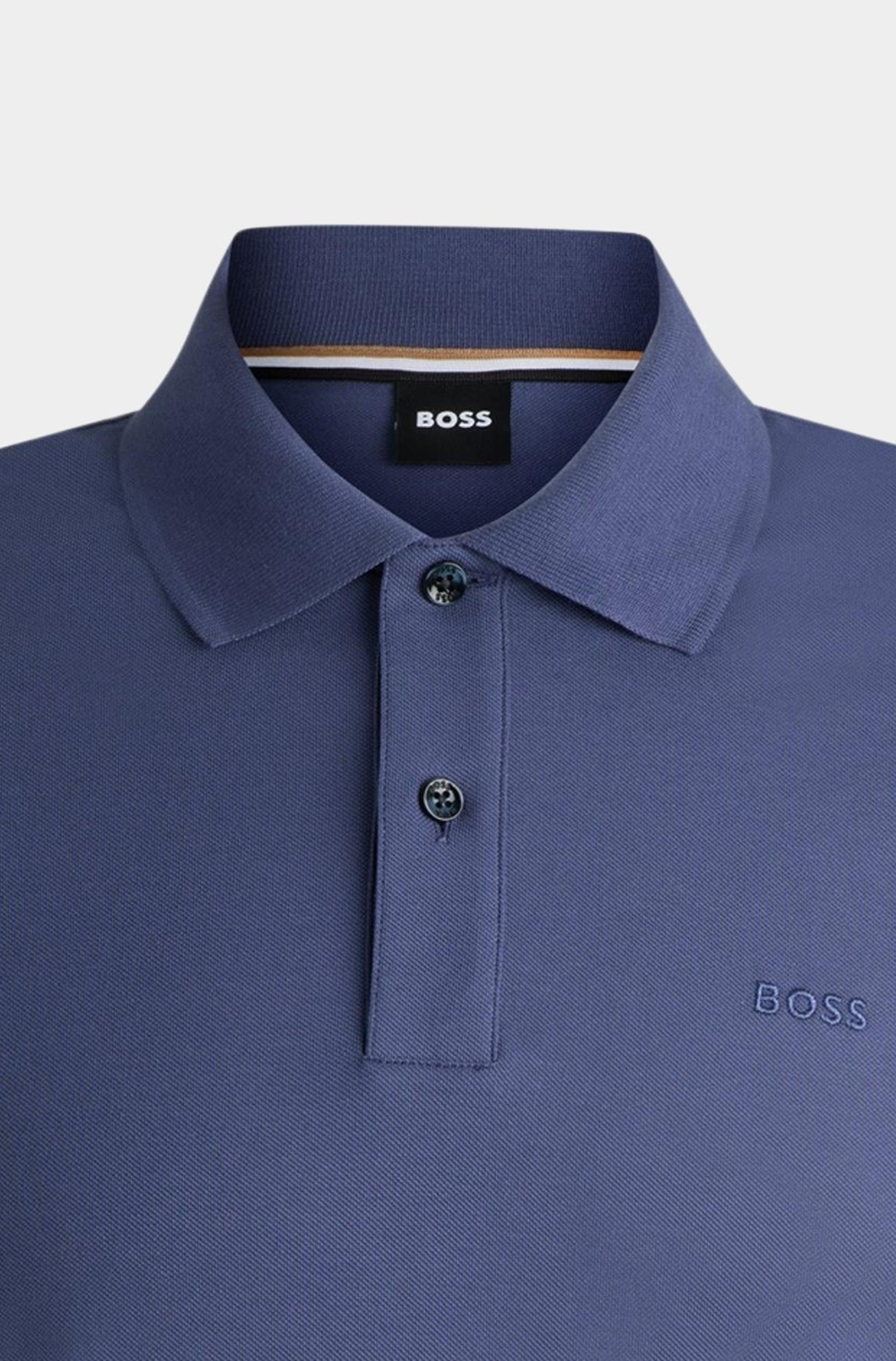 BOSS Black Polo korte mouw Blauw Pallas 10241531 02 50468301/412