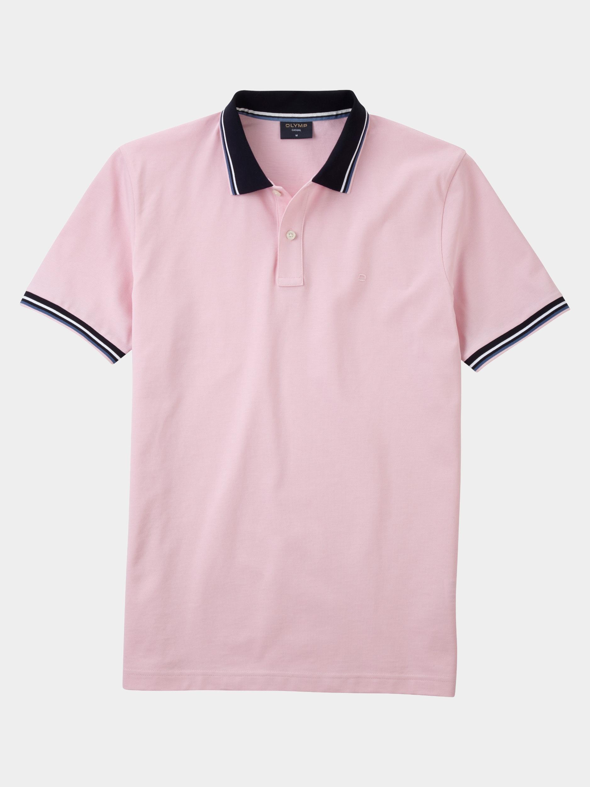 Olymp Polo korte mouw Roze Polo PiquÃ© solid 541152/30