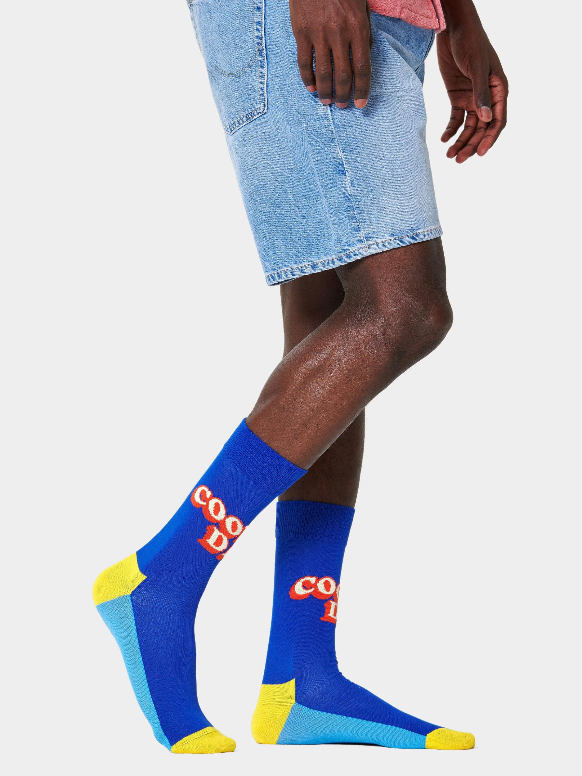 Happy Socks Sokken Blauw Numer One Dad NOD01/6500