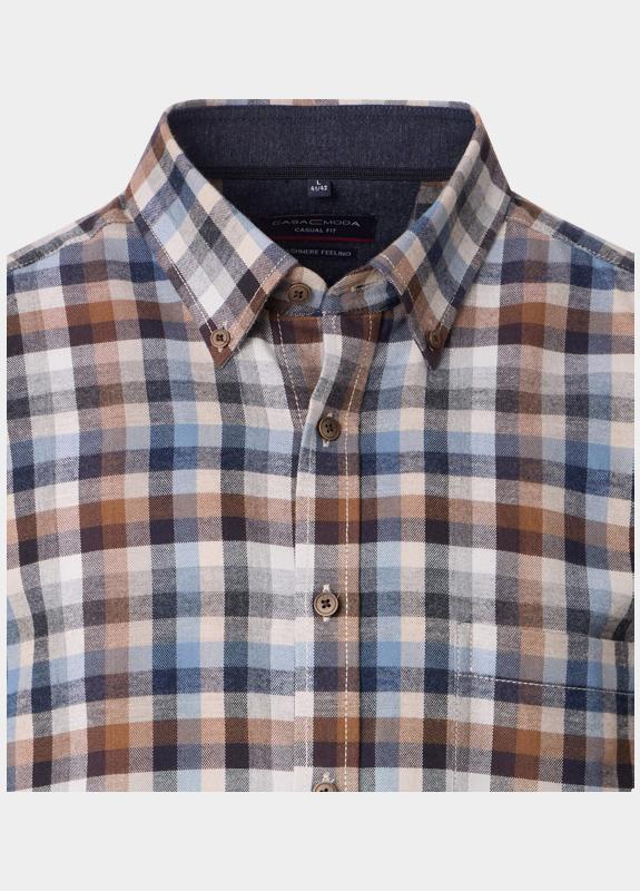 Casamoda Casual hemd lange mouw Grijs B.D. Casual Fit 454488200/750